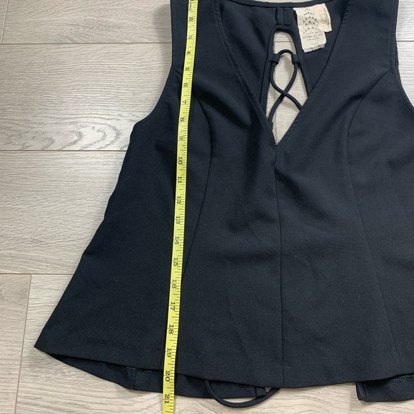 Free People Black Andrea Tie Back Top - Picture 8 of 8